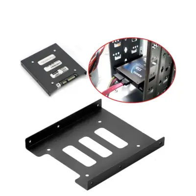Soporte de metal de bandeja Adaptador Universal disco duro SSD 2.5" a 3.5" - Imagen 4