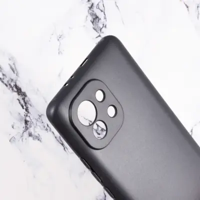 Funda Carcasa Silicona Gel TPU Lisa Para Xiaomi Mi 11 5G 6.81" Negro - Imagen 2