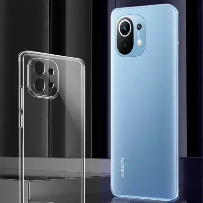 Funda Xiaomi Mi 11 transparente 5G 6.81 Carcasa Silicona Gel TPU Lisa