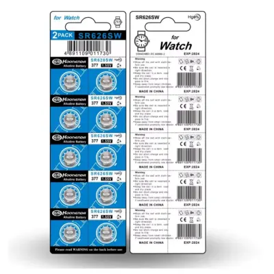 10x Pilas BOTON AG4 LR626 377 SR626 377A 1.55V - Imagen 3