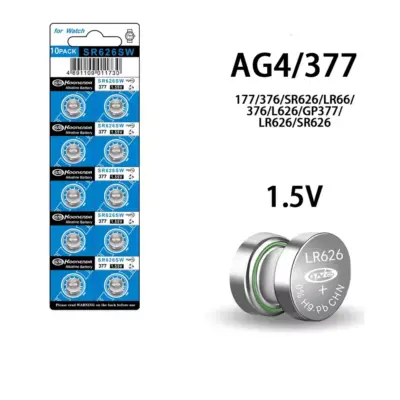 10x Pilas BOTON AG4 LR626 377 SR626 377A 1.55V - Imagen 4