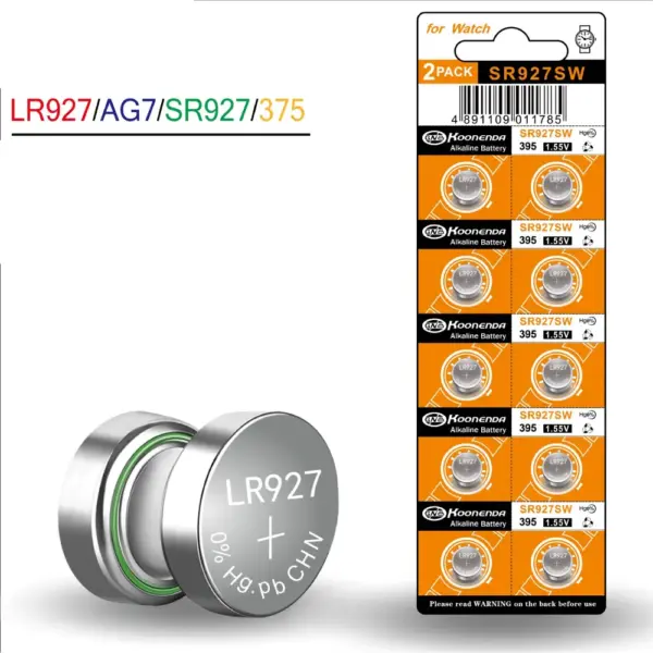 10x Pilas BOTON AG7 LR927 395 SR927 1.55V - Imagen 4