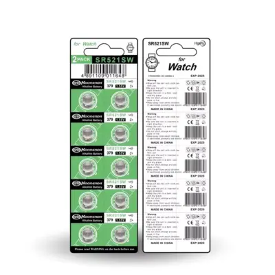 10x Pilas BOTON AG0 LR521 379 SR521 1.55V - Imagen 3