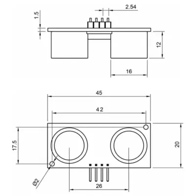 Modulo Hc-sr04 Sensor Distancia Por Ultrasonidos Para Arduino Y Raspberry Pi - Imagen 4