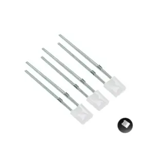 10x Diodos Led Cuadrado 2x5x7 MM BLANCO