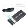 Carcasa para Disco Duro Externo S-ATA 2.5'' USB 3.0 Caja Funda de Cuero SATA HDD - Imagen 3