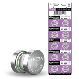 10x Pilas BOTON AG2 LR726 397 SR726 1.55V