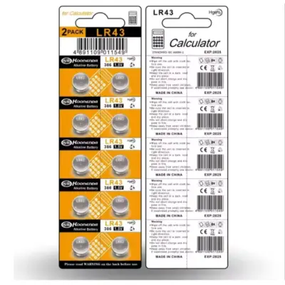 10x pilas boton AG12 / L1142 / LR43/301/386 1.55v - Imagen 3
