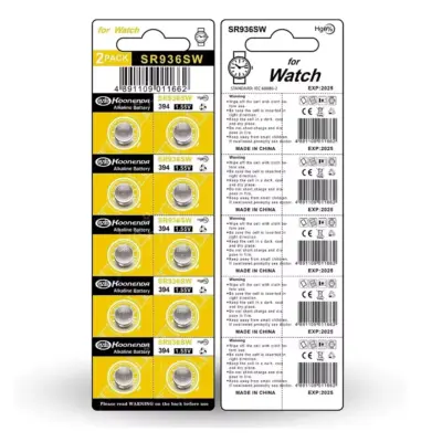 10x pilas boton AG9/ LR936/394/SR936SW/SR45/194 1.55V - Imagen 3