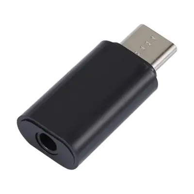 ADAPTADOR USB-C TIPO C 3.1 A JACK HEMBRA 3.5MM HUAWEI XIAOMI COLOR NEGRO ref2296