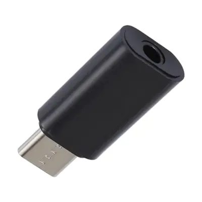 ADAPTADOR USB-C TIPO C 3.1 A JACK HEMBRA 3.5MM HUAWEI XIAOMI COLOR NEGRO ref2296 - Imagen 3