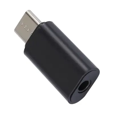 ADAPTADOR USB-C TIPO C 3.1 A JACK HEMBRA 3.5MM HUAWEI XIAOMI COLOR NEGRO ref2296 - Imagen 4