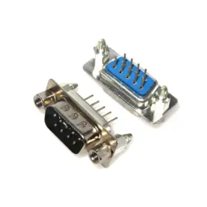 DB9 conector macho recto tipo RS232