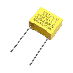 2x Condensador de seguridad MKP X2 0.33uF 334K AC 275V 15mm