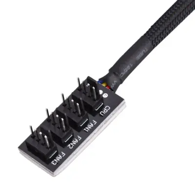 Cable ventilador Hub PWN 1 To 4-Pin PWM CPU Fan Hub Splitter Divisor - Imagen 3