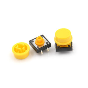 5x Pulsador B3F tecla Omron AMARILLO
