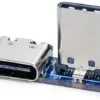 Mini placa TYPE-C macho 24 a Módulo de placa adaptadora USB3.1 hembra 16P