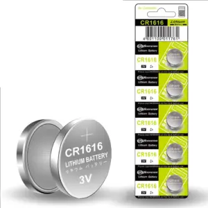 5x PILAS BOTON BATERIA CR1616 DE LITIO 3V LITHIUM BATTERY