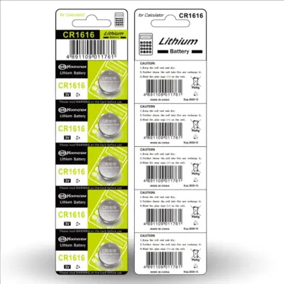 5x PILAS BOTON BATERIA CR1616 DE LITIO 3V LITHIUM BATTERY - Imagen 3