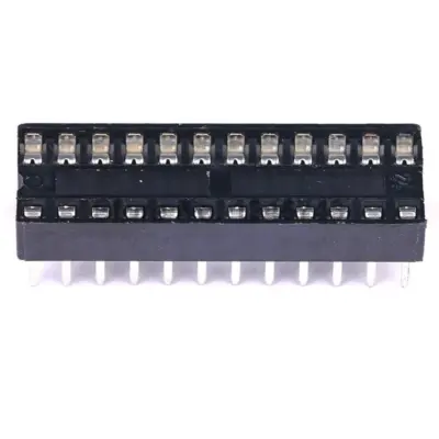 10x Zocalo Integrado 24 Pins Dip 24 Socket Doble Contacto - Imagen 3
