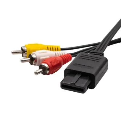 CABLE DE VIDEO Y AUDIO AV RCA PARA SUPER NINTENDO, NINTENDO 64, GAME CUBE - Imagen 2