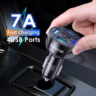 Cargador movil mechero coche Quick Charge 3.0 3.1A 4 puertos 48W 7A - Imagen 6