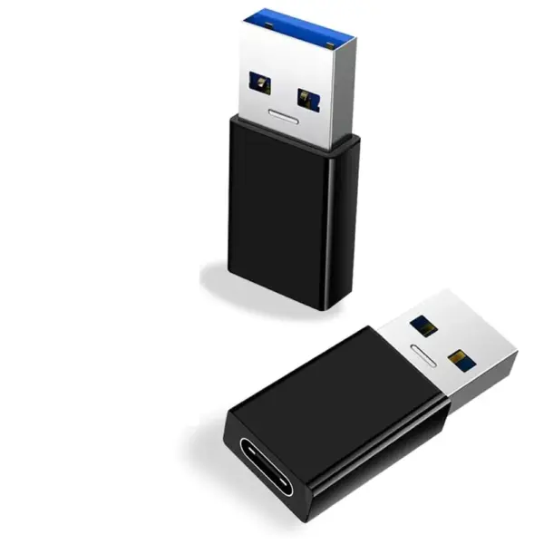 Adaptador Universal USB 3.0 Macho a Tipo C Hembra Funcion On The Go OTG Negro - Imagen 4