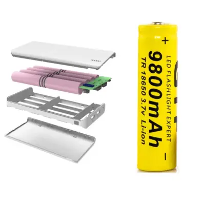 18650 Batería de Alta Capacidad Recargable 3.7V 9900 Mah Li-Ion GTF Amarillo - Imagen 4