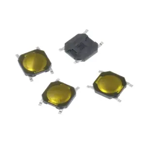 20x Micro pulsador plano SMD 4x4x0,8mm SPST NO