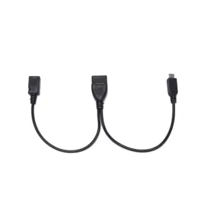 Cable Adaptador OTG 2 en 1 Micro Usb macho y hembra a USB 2.0 hembra