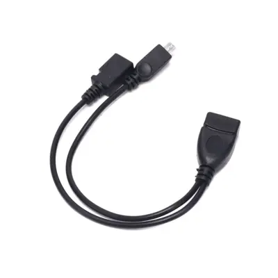 Cable Adaptador OTG 2 en 1 Micro Usb macho y hembra a USB 2.0 hembra - Imagen 3