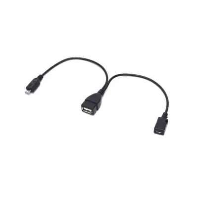 Cable Adaptador OTG 2 en 1 Micro Usb macho y hembra a USB 2.0 hembra - Imagen 4
