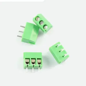 5x Bloque Terminal KF301-5.0mm Borna Clema Conexion 3 pines PCB VERDE