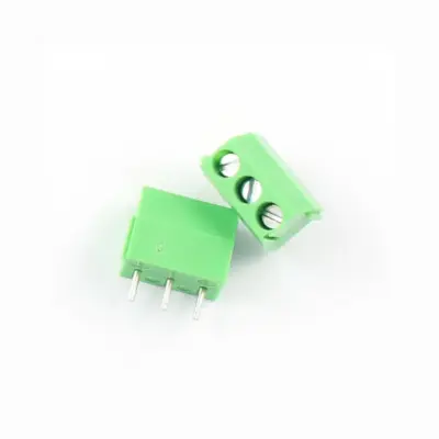5x Bloque Terminal KF301-5.0mm Borna Clema Conexion 3 pines PCB VERDE - Imagen 2