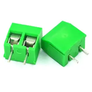 5x Bloque Terminal KF301-5.0mm Borna Clema Conexion 2 pines PCB VERDE