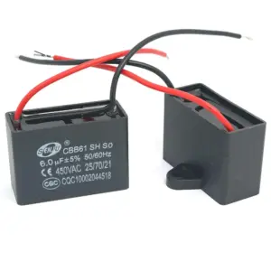 CONDENSADOR DE ARRANQUE CBB61 6UF 450V ac