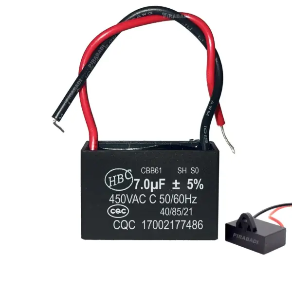 CONDENSADOR DE ARRANQUE CBB61 7UF 450V ac