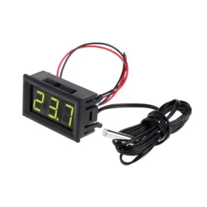 Monitor Temperatura -50 110 5v 12v Digital LED color VERDE panel NTC Termometro