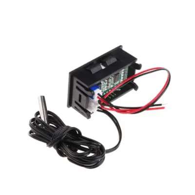 Monitor Temperatura -50 110 5v 12v Digital LED color VERDE panel NTC Termometro - Imagen 2