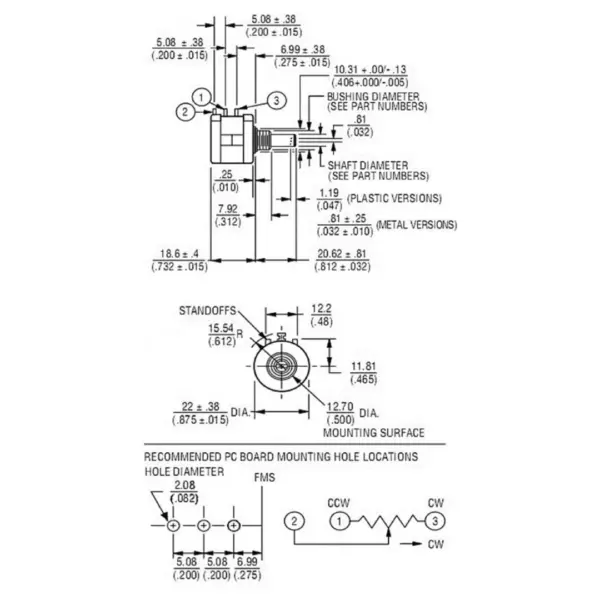 Potenciometro 5K Precision Multivuelta -  resistencia variable 2w 3590S - Imagen 6