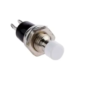 Pulsador momentaneo redondo 7mm NO – BLANCO