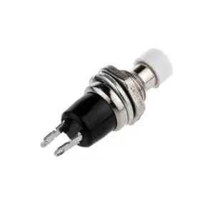 Pulsador momentaneo redondo 7mm NO – BLANCO