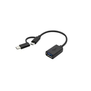 Cable adaptador OTG 2 en 1 Micro USB – TYPE-C  tipo c  USB-C cable de datos