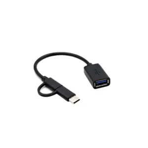 Cable adaptador OTG 2 en 1 Micro USB – TYPE-C  tipo c  USB-C cable de datos