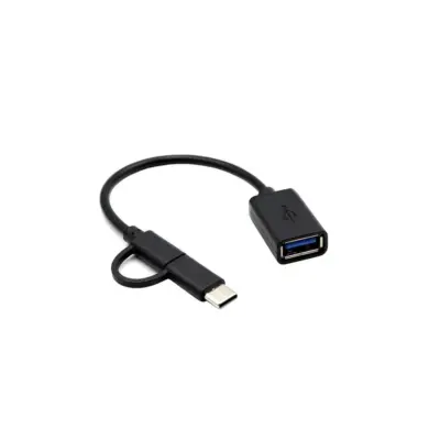 Cable adaptador OTG 2 en 1 Micro USB - TYPE-C  tipo c  USB-C cable de datos - Imagen 2