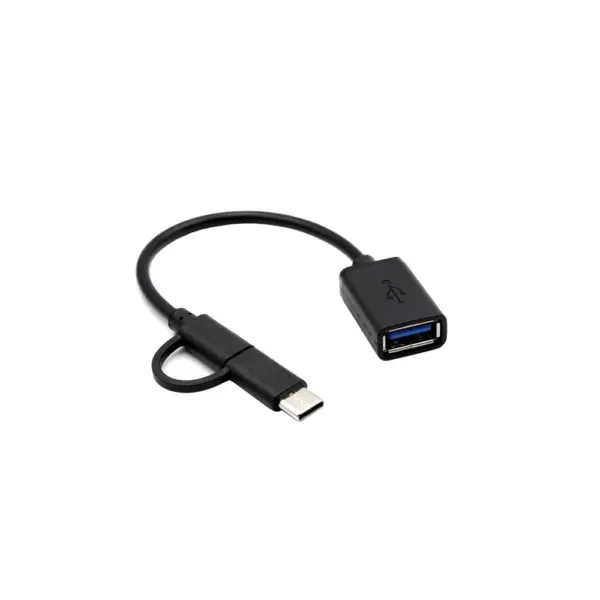Cable adaptador OTG 2 en 1 Micro USB - TYPE-C  tipo c  USB-C cable de datos - Imagen 2