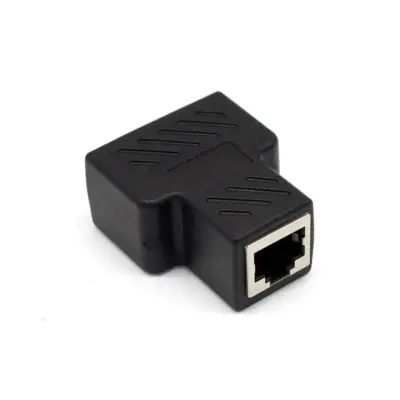 Adaptador de cable Ethernet RJ45 divisor de cable 1 en 2 Dual CAT 5/CAT 6 LAN - Imagen 4