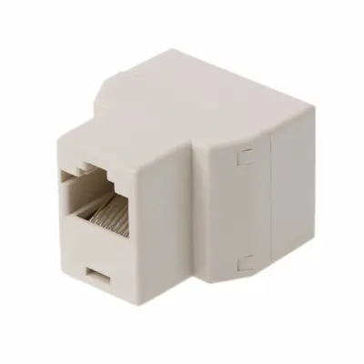 Adaptador de cable Ethernet RJ45 divisor de cable 1 en 2 CAT 5/CAT 6 LAN - Imagen 2