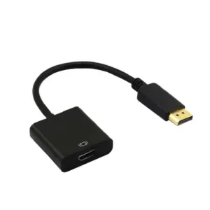 ADAPTADOR CONVERTIDOR DP (DISPLAYPORT) MACHO A HDMI HEMBRA