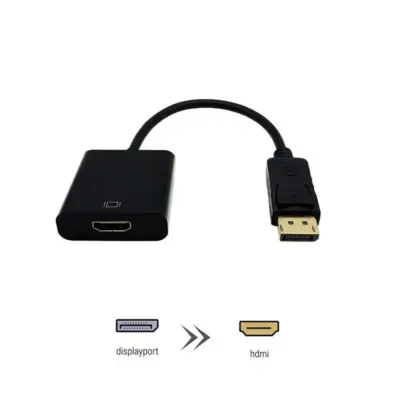 ADAPTADOR CONVERTIDOR DP (DISPLAYPORT) MACHO A HDMI HEMBRA - Imagen 2